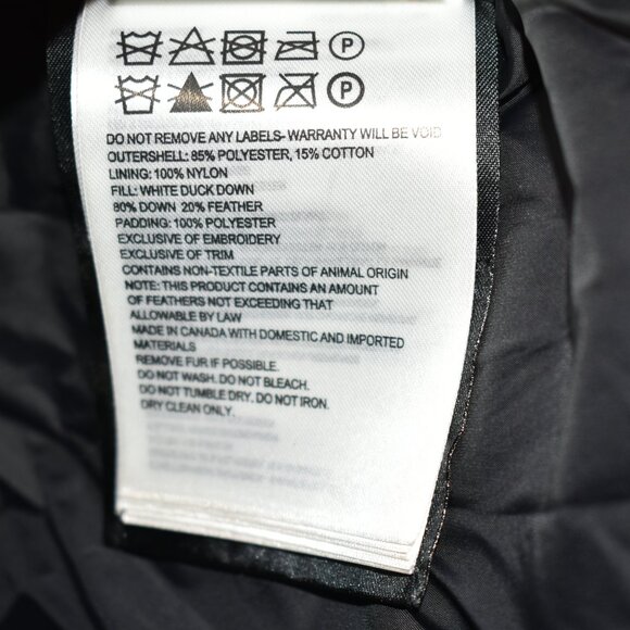 $1650 Canada Goose Men WYNDHAM PARKA HERITAGE COYOTE FUR Coat 3808M BLACK S - Picture 11 of 12